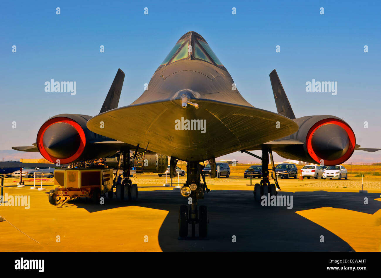 Lockheed A-12 'Blackbird aircraft. It was used in covert operations by the CIA in the 1960's. Stock Photo