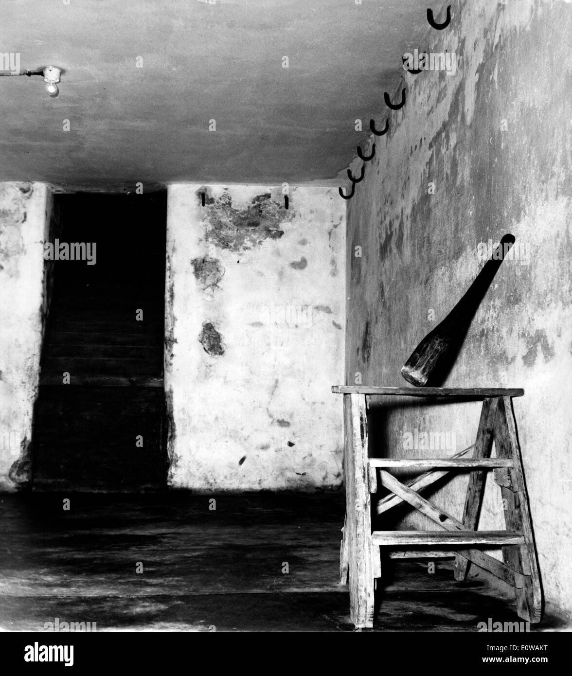 Buchenwald Concentration Camp crematorium chamber Stock Photo
