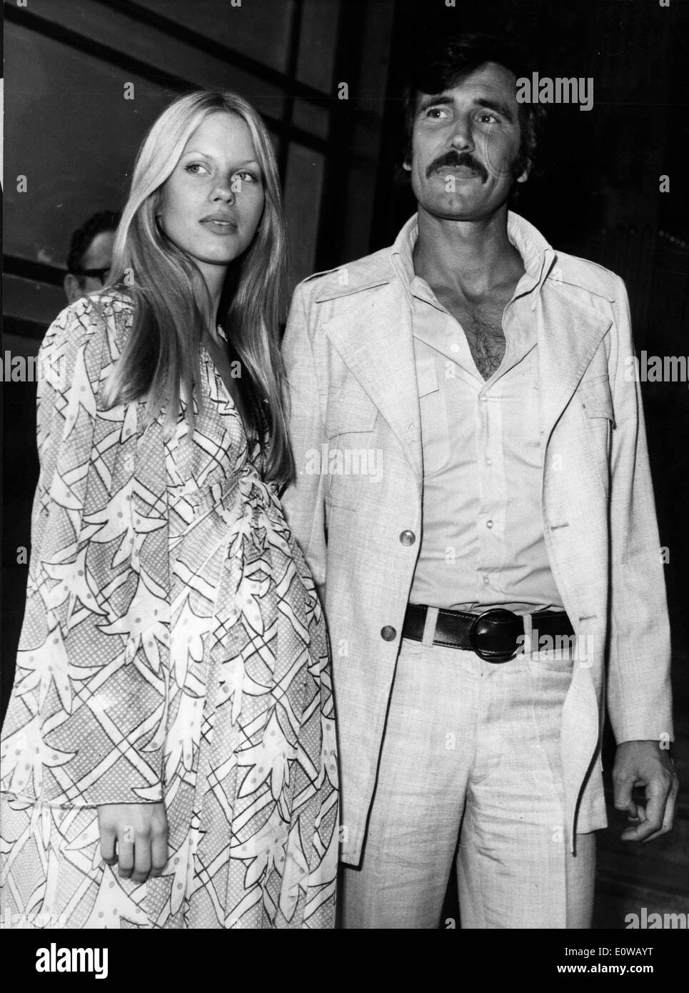 Actor George Lazenby with wife Christina Gannett Stock Photo: 69398892 ...
