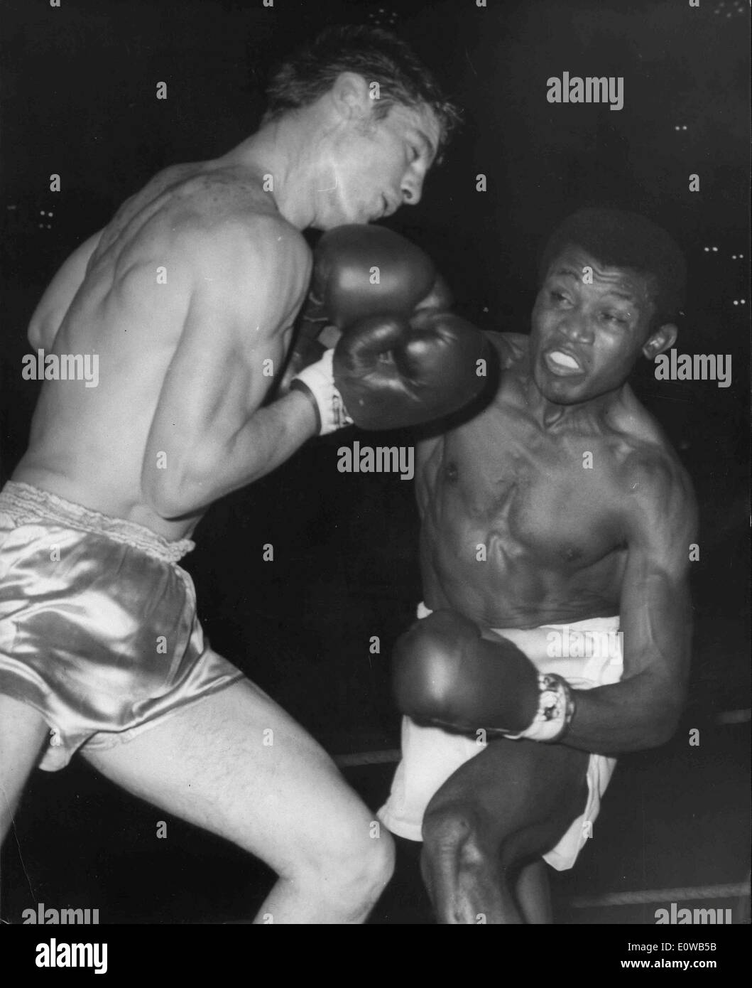 Boxer Jose Legra during a match Stock Photo Alamy