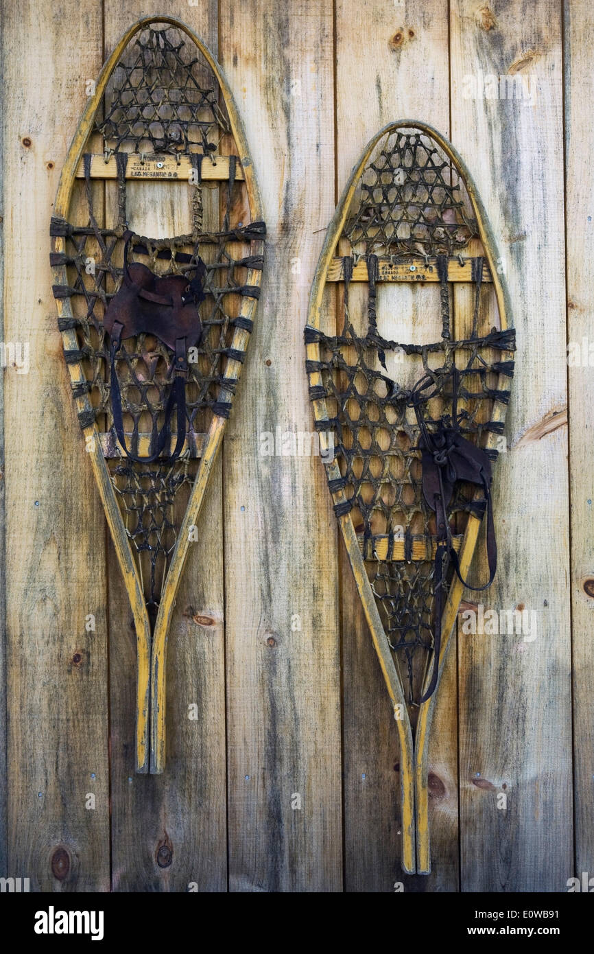 Hanging snowshoes hi-res stock photography and images - Alamy