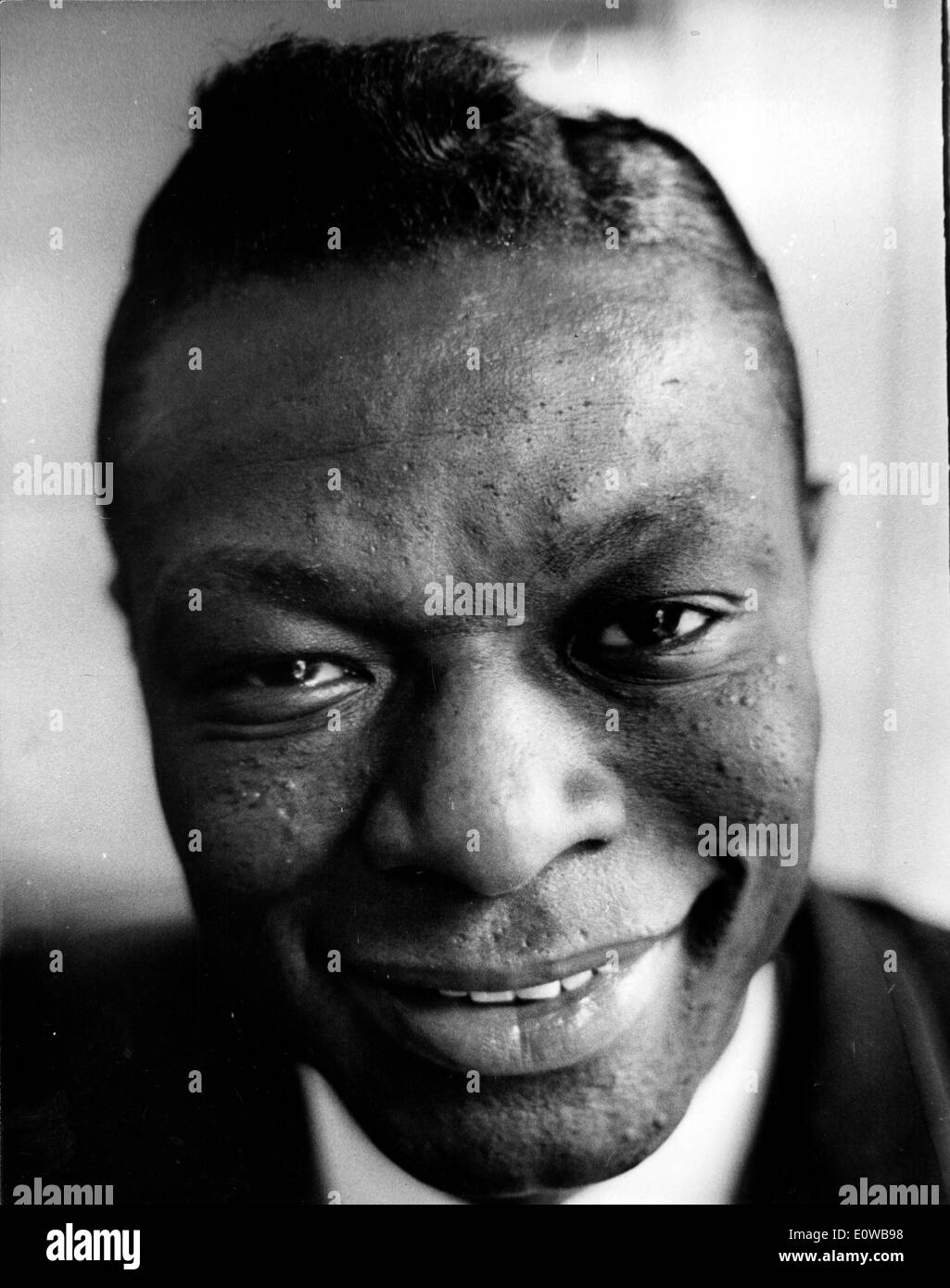 Close-up of musician Nat King Cole Stock Photo