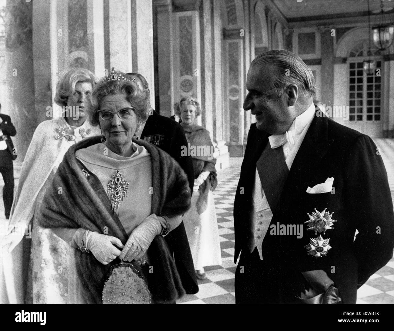 Georges Pompidou attends a Royal event Stock Photo