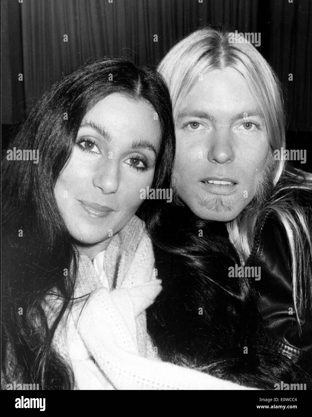 Singer Cher with husband Gregg Allman Stock Photo