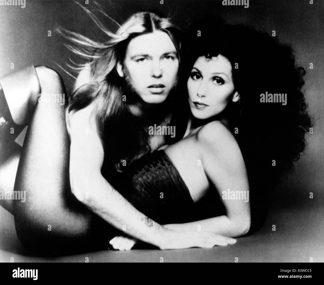 Portrait of singers Cher and Gregg Allman Stock Photo