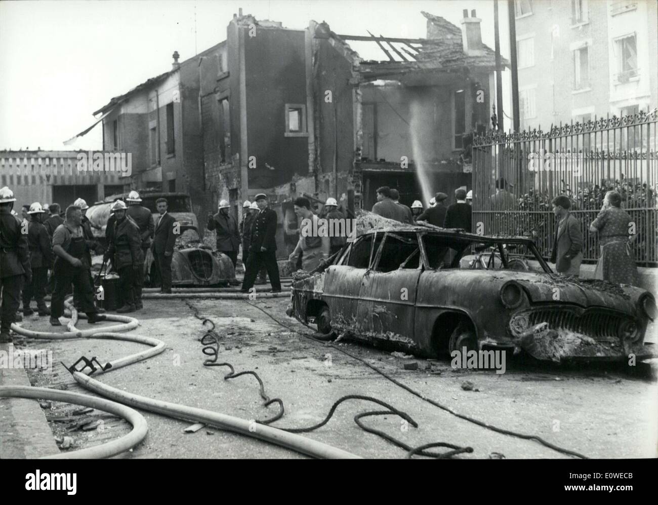 Jul. 11, 1962 - In the Colombes garage, a truck carrying gas exploded ...