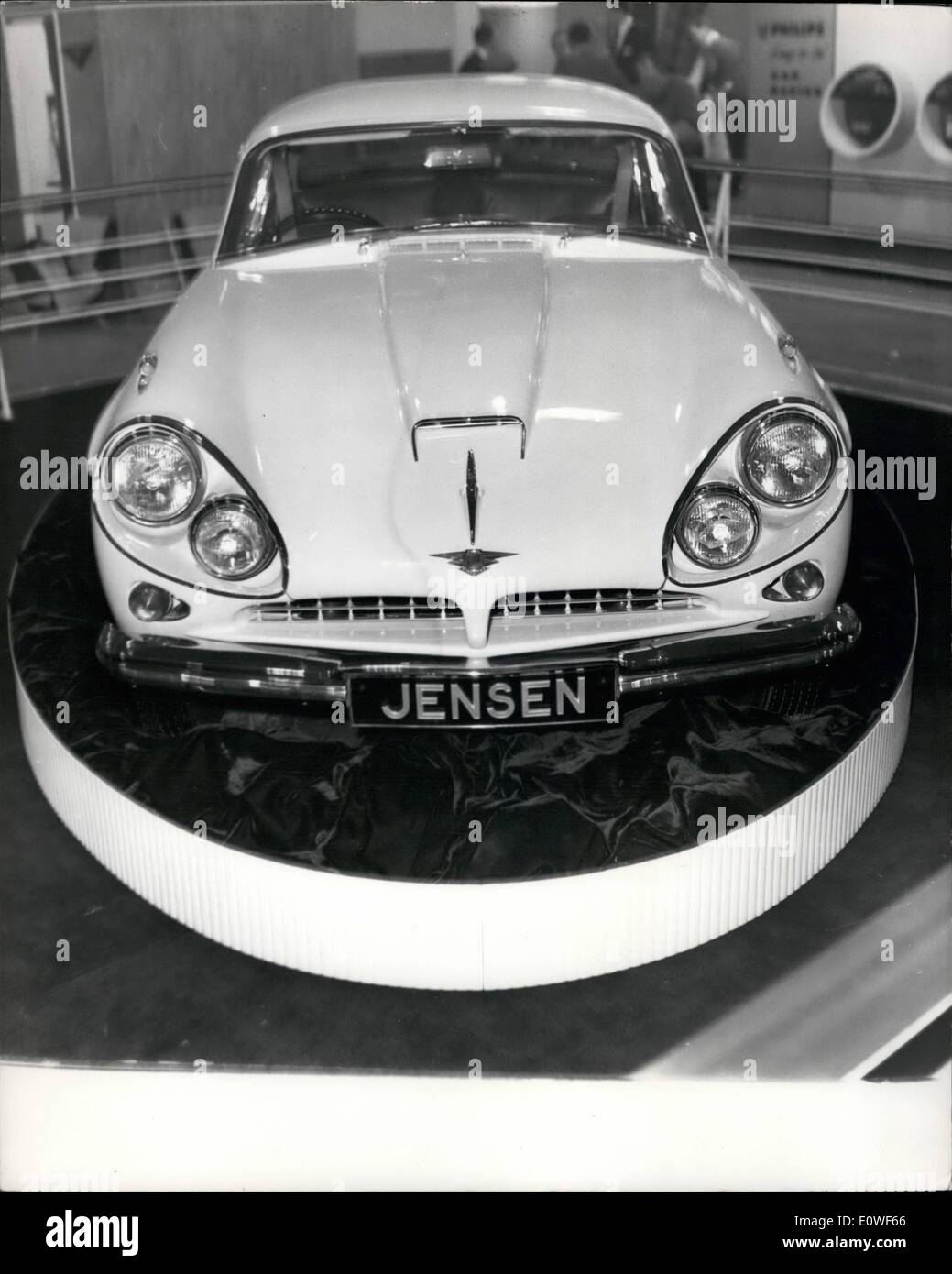 Oct. 10, 1962 - Jensen at Earls Court Motor Show; Photo Shows The Jensen for 1963 pictured at Earls Court London, where the annual motor show opens tomorrow. With a Chrysler VS engine, it is capable of 140 miles an hour. The Price: 3,860. Stock Photo