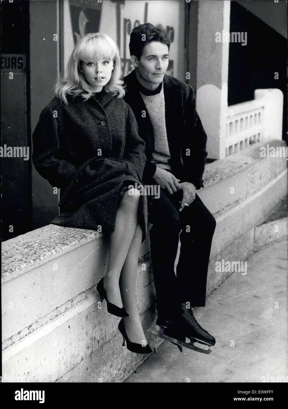 Jill Haworth And Kirk Douglas Jill Haworth And Kirk Douglas