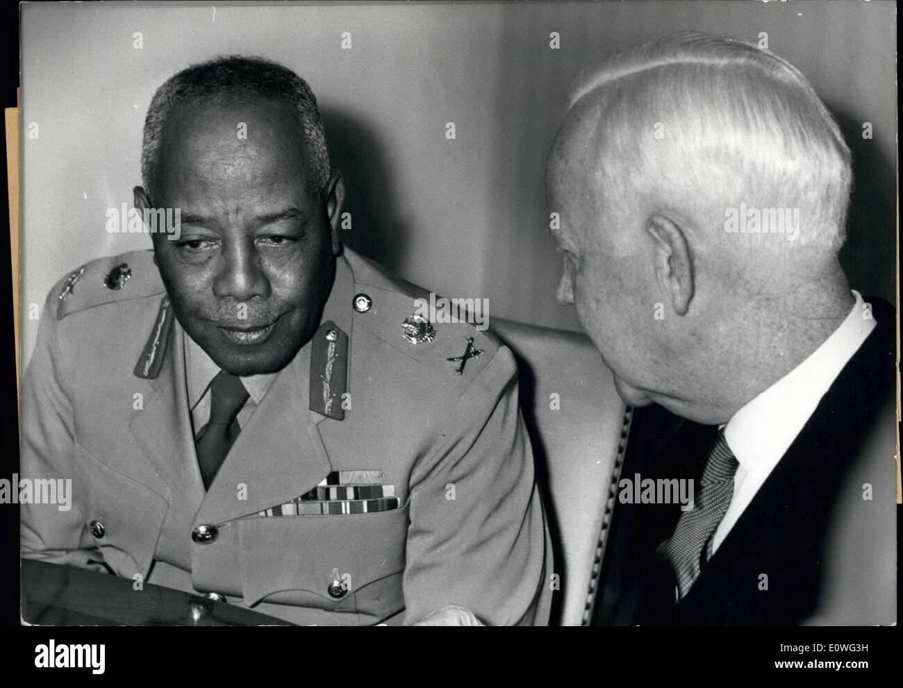 Nov. 11, 1962 - Ibrahim Abboud in Bonn. The president of the Republik ...