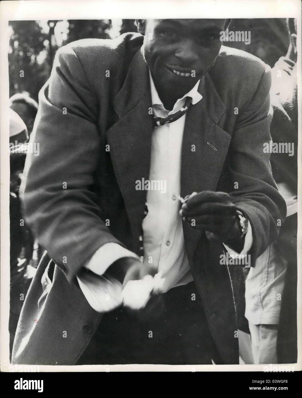 Nov. 19, 1962 - Paul Ngei ? the Kamba Leader ? Quits Kanu. Paul Ngei ? the Kamba Leader ? announced during the week end that he Stock Photo