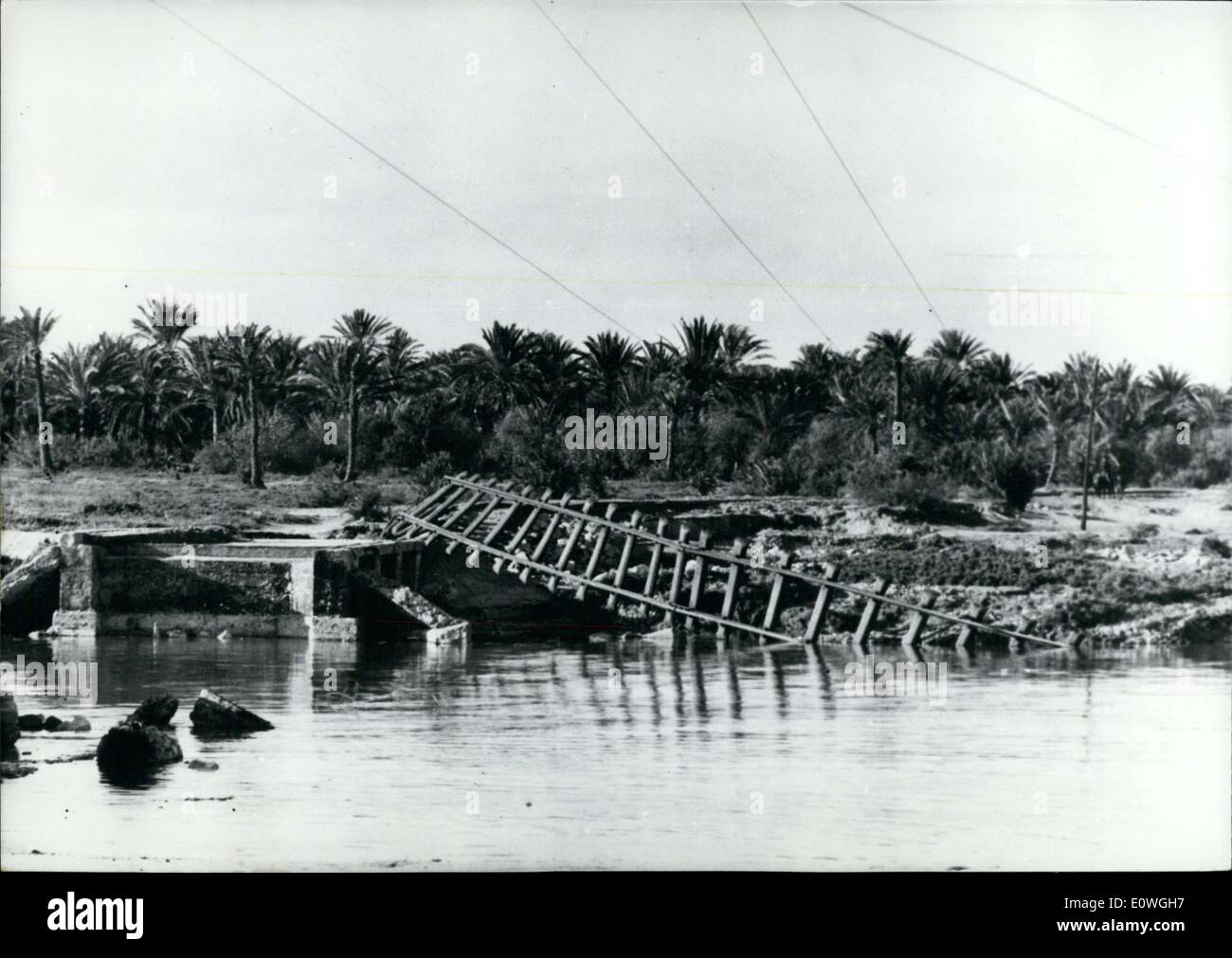 Dec. 01, 1962 - Flood Damage in Gabes, Tunisia Stock Photo