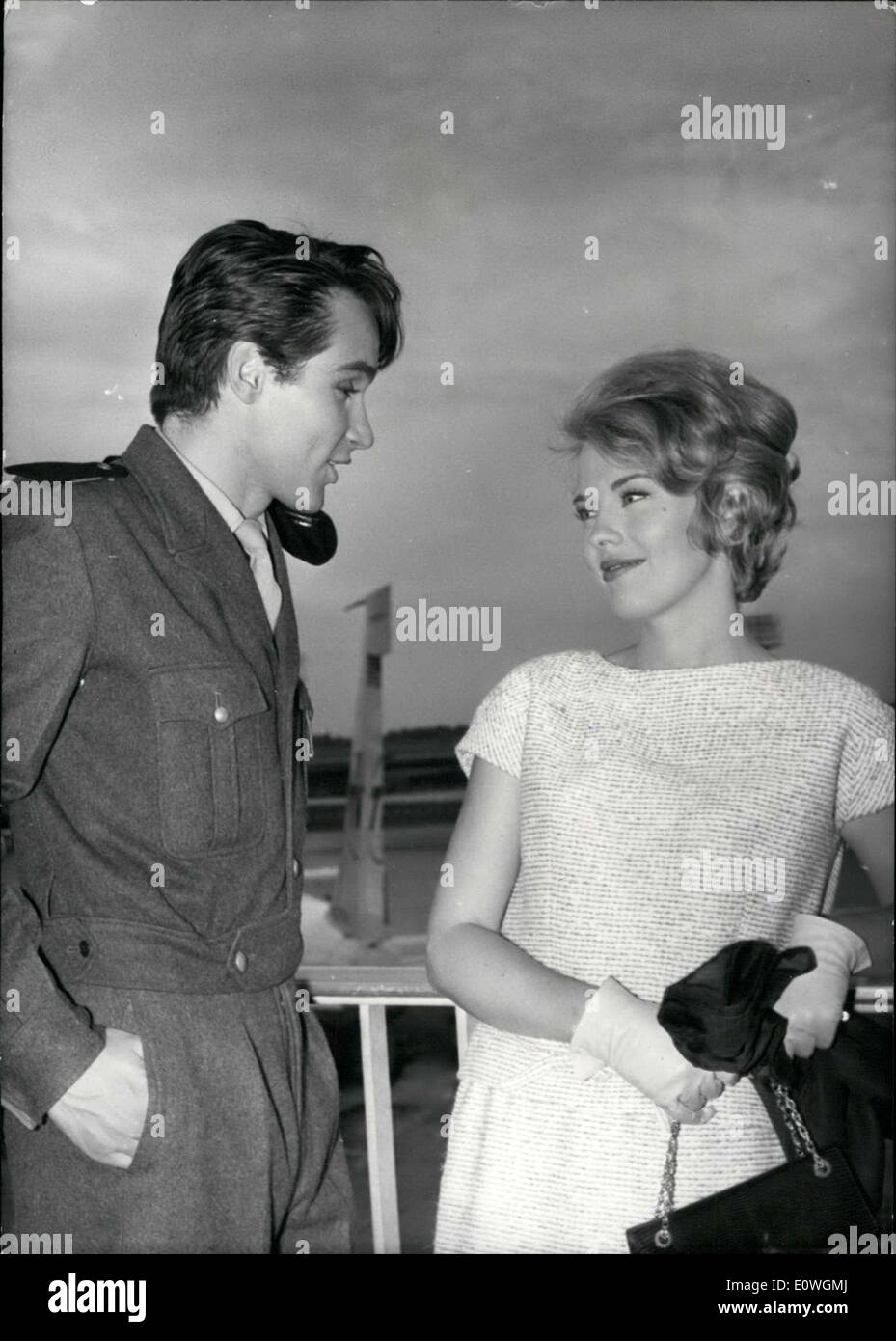 Sep. 11, 1962 - Jean Seberg and Philippe Forquet in ''In the French Style' Stock Photo