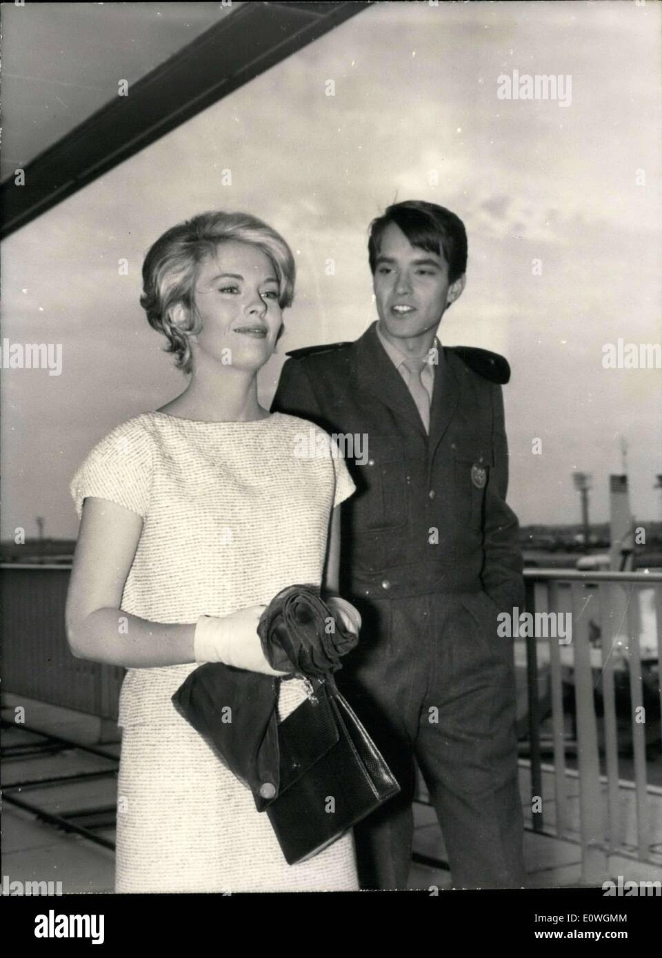 Sep. 11, 1962 - Jean Seberg and Philippe Forquet in ''In the French Style' Stock Photo