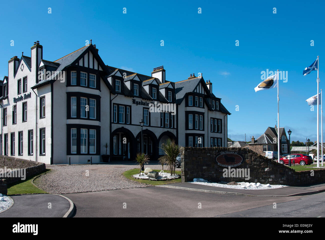 The 4 Star Ugadale Luxury Hotel Machrihanish Mull of Kintyre Stock Photo