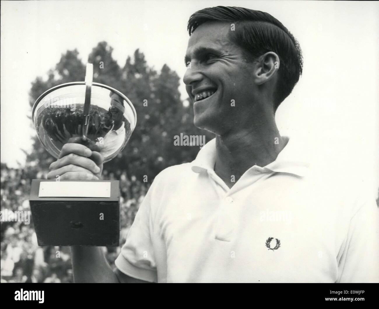 May 26, 1963 Australia's Roy Emerson Wins the French Open Stock Photo