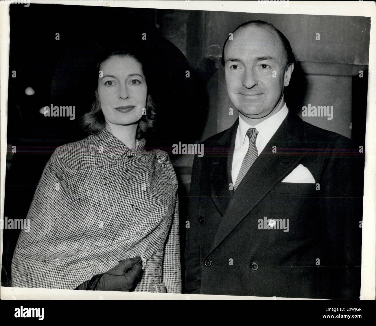 Jun. 05, 1963 - Profumo Resigns: Mr. John Profumo the Minister for war has written to the Prime Minister resigning from the Government, the resignation has been accepted. In his letter he states that when he made a statement in the House of Commons on March 22, in which he denied that there had been any impropriety in his relationship with Christine Keeler the missing London model, this was in fact not true. He now admitted having deceived the Government, his wife and family, and his legal advisers, and was therefore resigning. Photo shows Mr Stock Photo