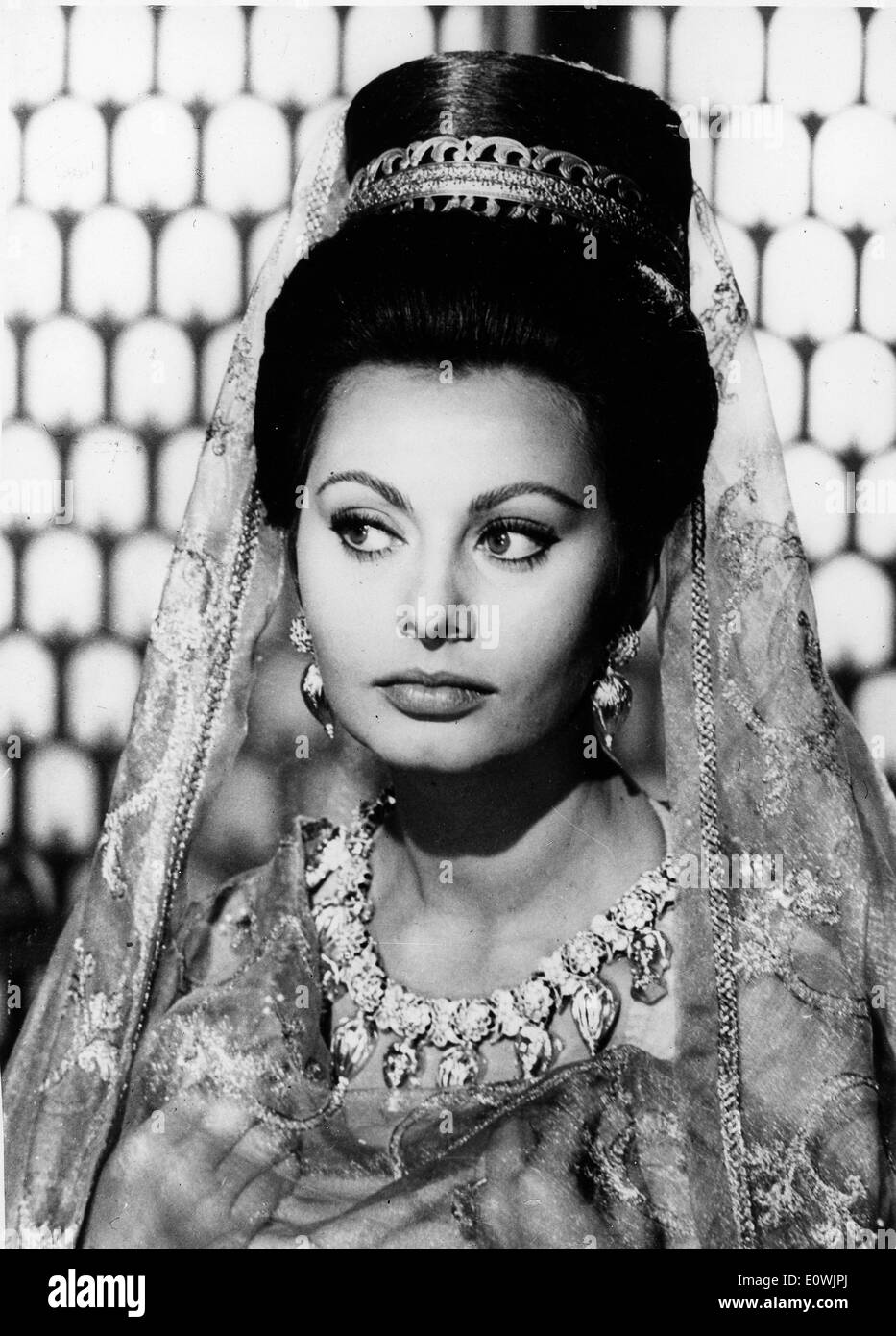 Actress Sophia Loren in the film 'The Fall of the Roman Empire' Stock Photo