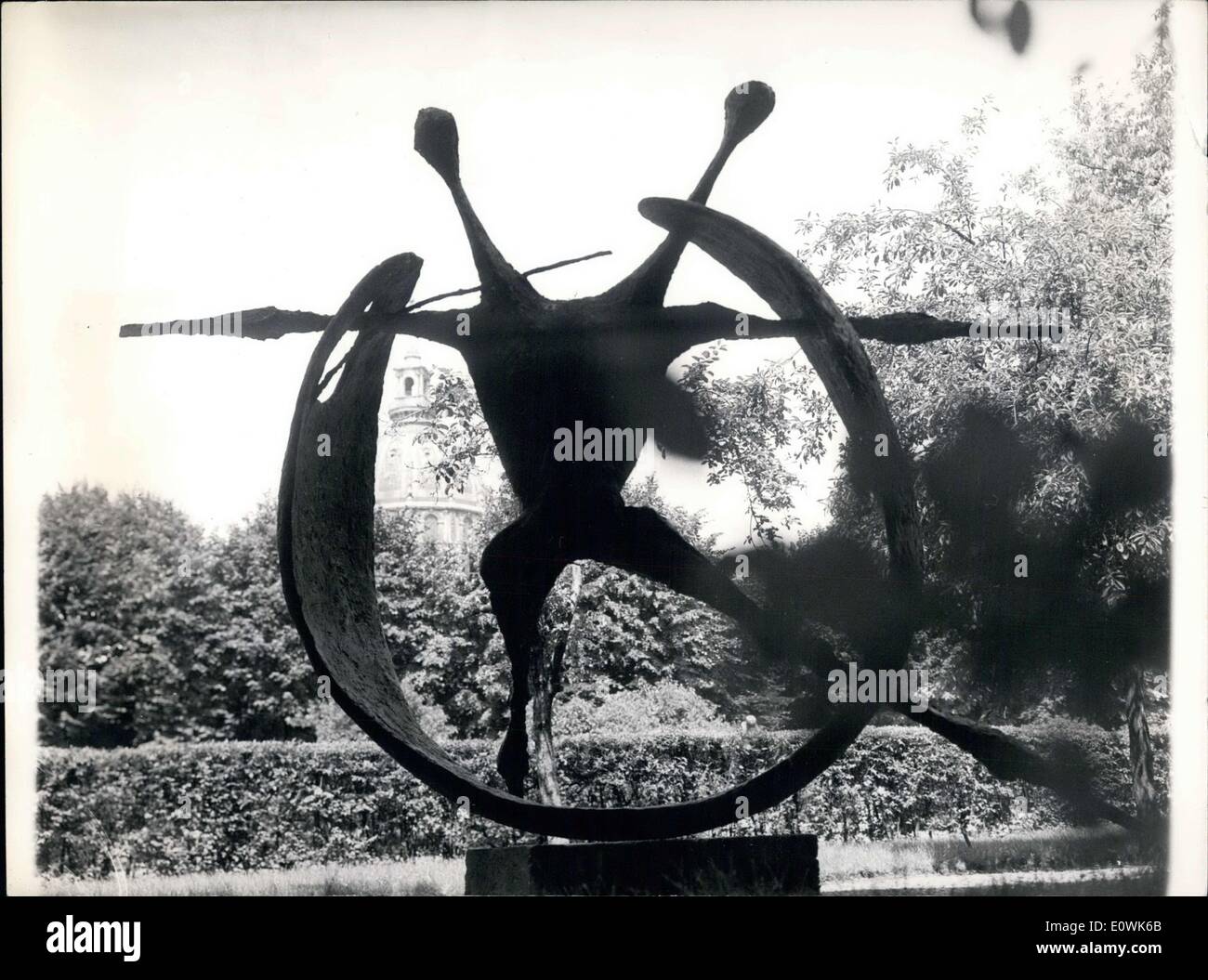 Jun. 22, 1963 - ''Trinity'' Bronze Sculpture by Arnold d'Altri Rodin Museum Paris PRE Stock Photo