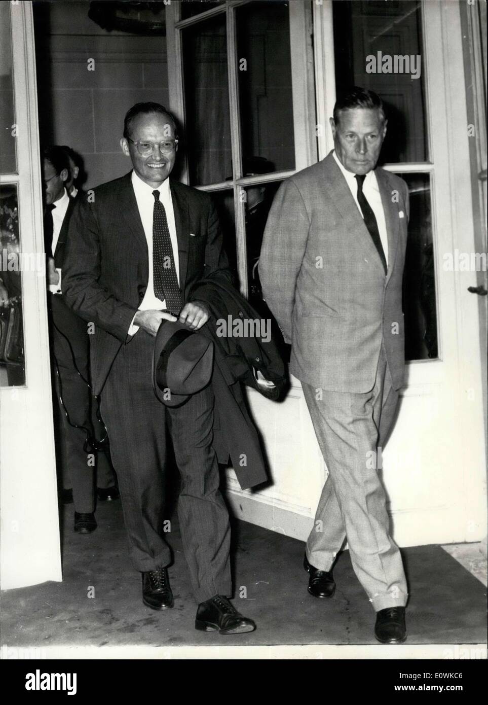 Jun. 27, 1963 - Kennedy's United States National Security Advisor, McGeorge  Bundy (left), is seen here with American Ambassador Stock Photo - Alamy