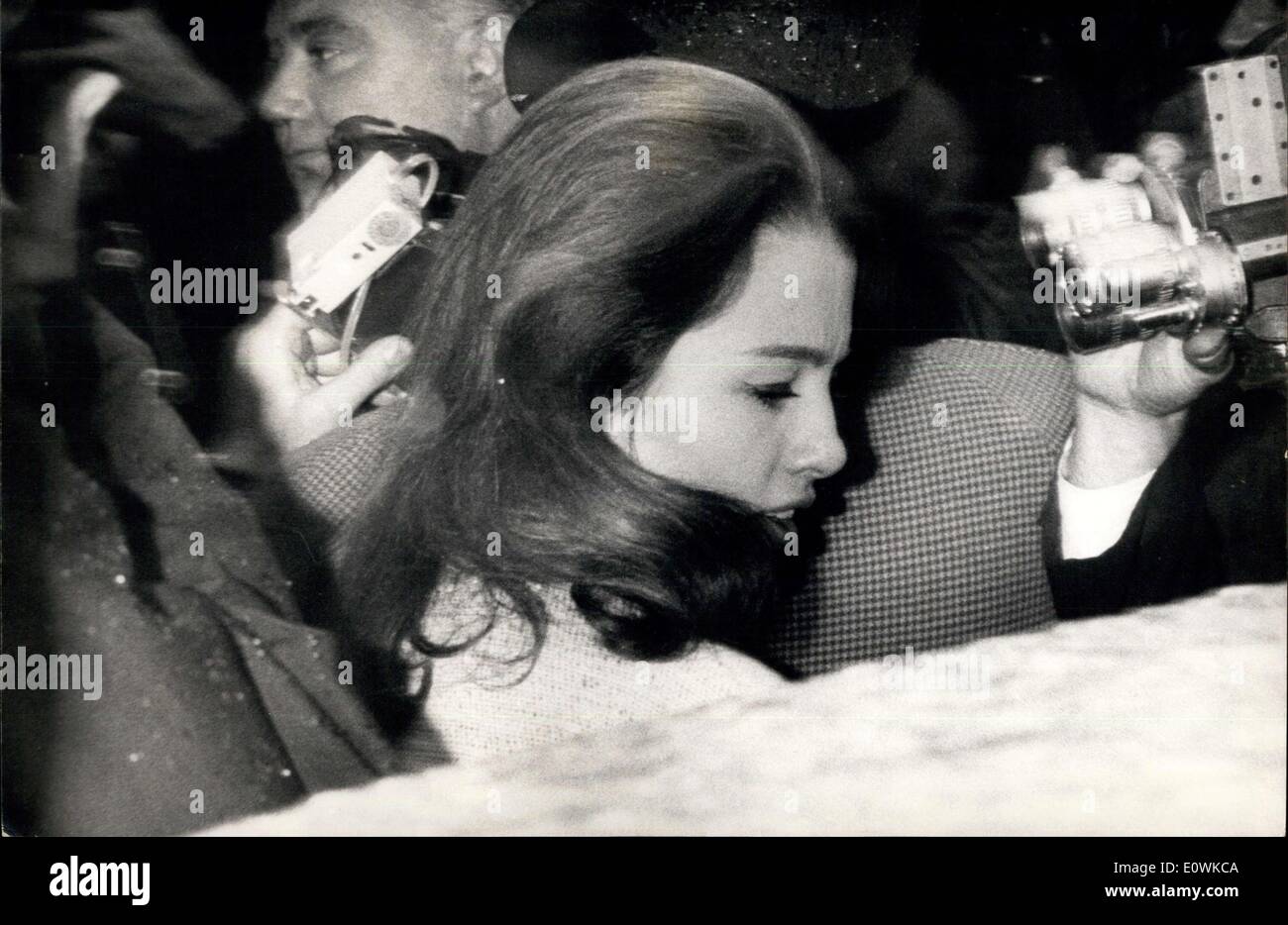 Jun. 28, 1963 - Trail of Stephen Ward Begins: The Trial of Society Osteopath Dr. Stephen Ward opened at marylebomne London Today. The first Day has been taken up with the Cross Examination of the two ohf witnesses for the prosecution Christine Keeler, and Mandy Rice-Davies Picture Shows: Christine Keeler leaves after today's. Stock Photo