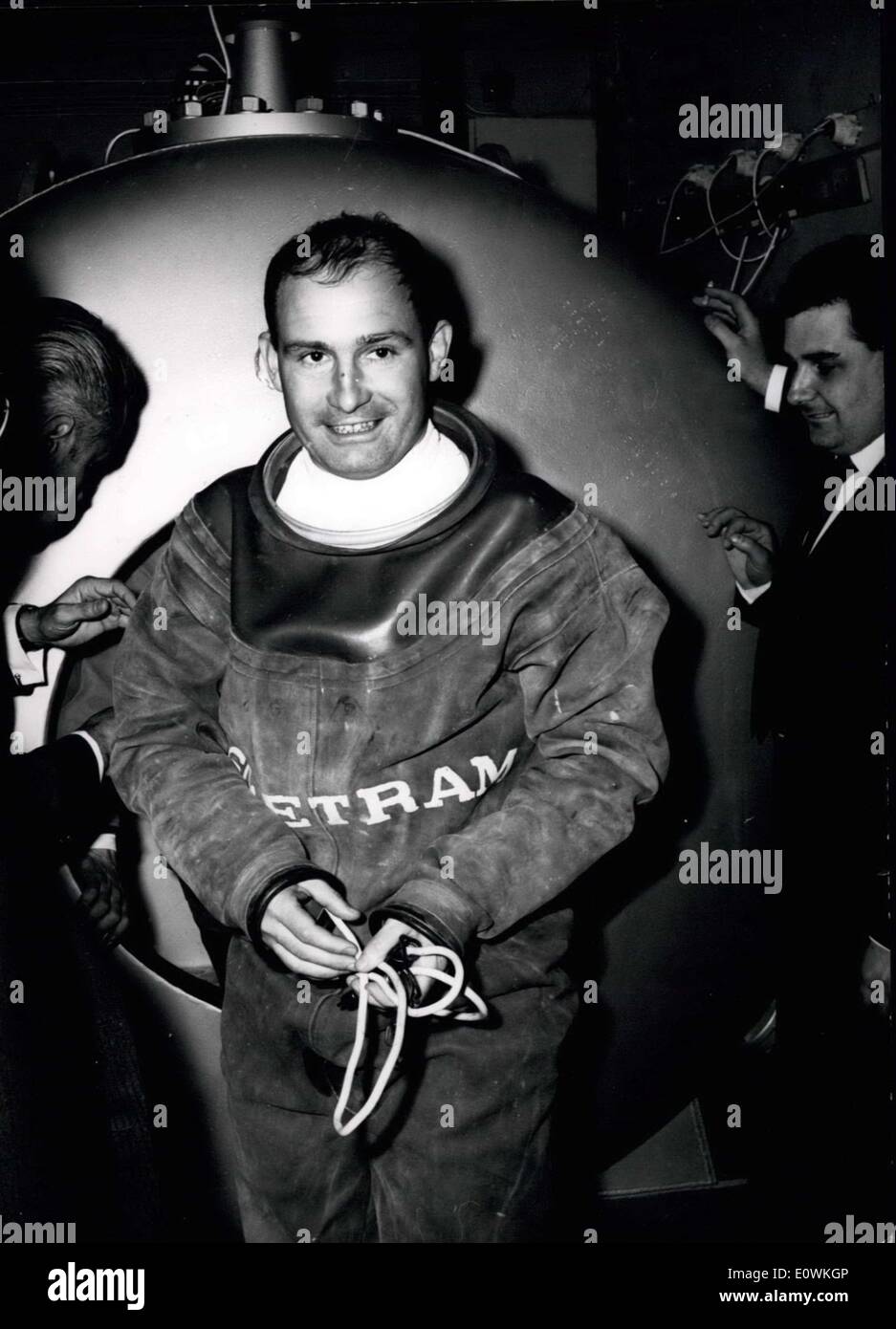 Great french diver experiment in bad godesberg hi-res stock photography