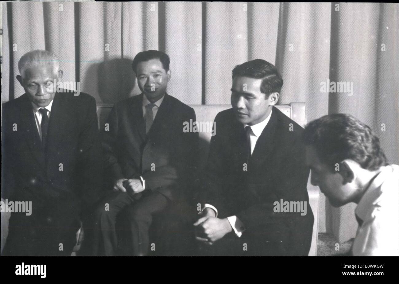 Apr. 11, 1963 - Ngo Meu, Ambassador to the Democratic Republic of Vietnam is shown in Havana, Cuba, after his visit to Mexico where he held company with President Gustavo Diez Ordaz and Antonio Carrillo Flores. Stock Photo