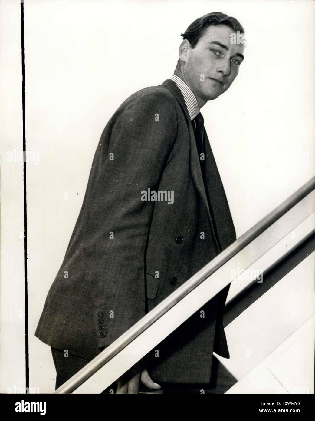 Sep. 18, 1963 - Prince William Off To Study: Prince William of Gloucester left London Airport today to beginning post-graduates Stock Photo