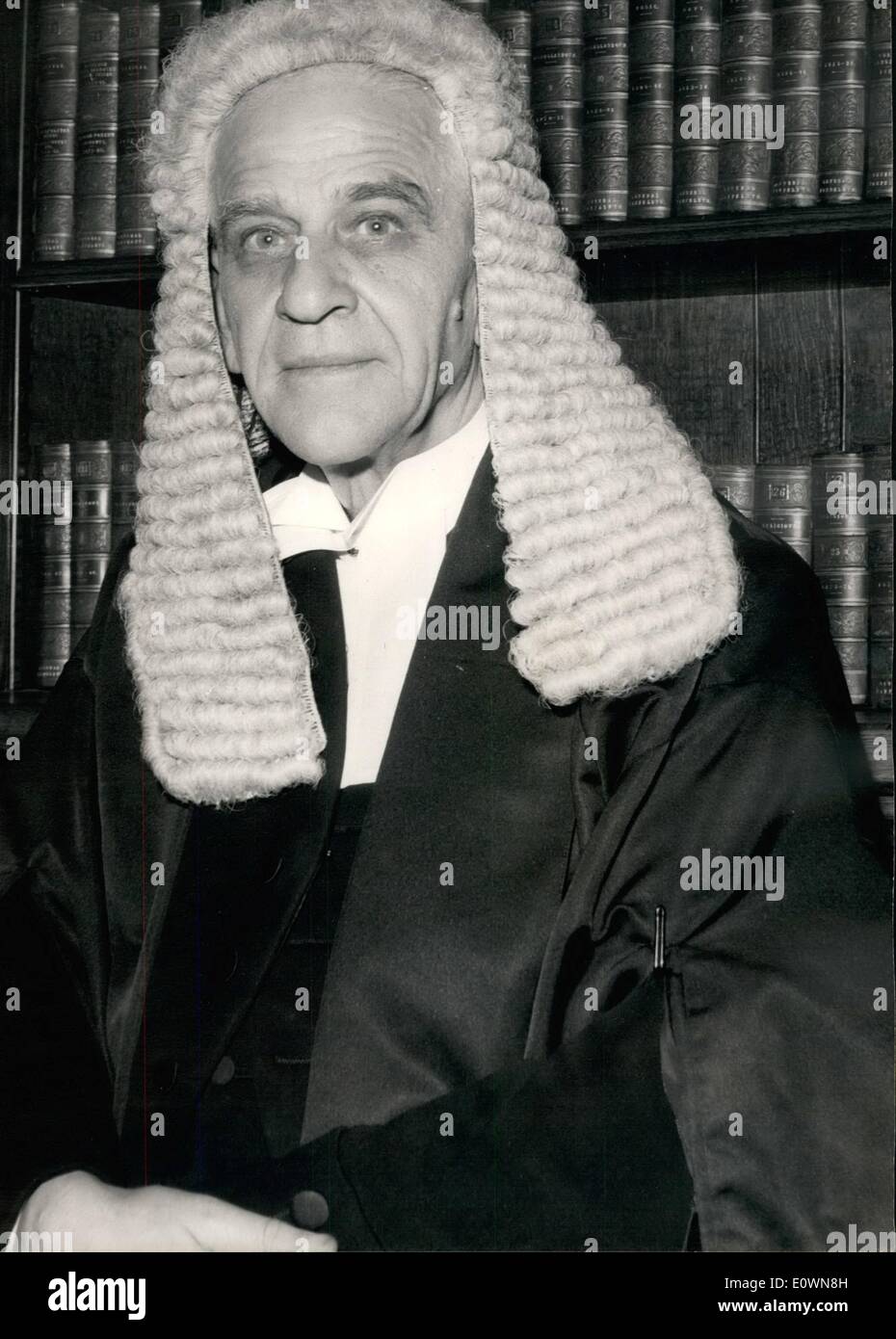 Oct. 10, 1963 - New Speaker Elected. Dr. Horace King, 64, was today elected new Speaker of the House of Commons. Dr. King, the first Labour Speaker, succeeds Sir Harry Hylton Foster, who died in September. Keystone Photo Shows: Dr. Horace King, in his robes, at the House Of Commons today. Stock Photo