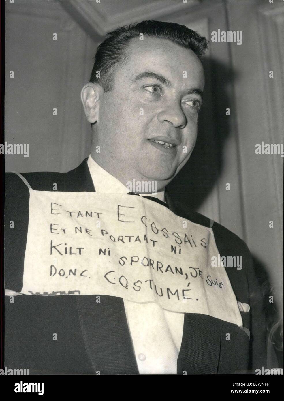 Dec. 14, 1963 Andy Mac Elhone, the owner of the famous bar in Paris