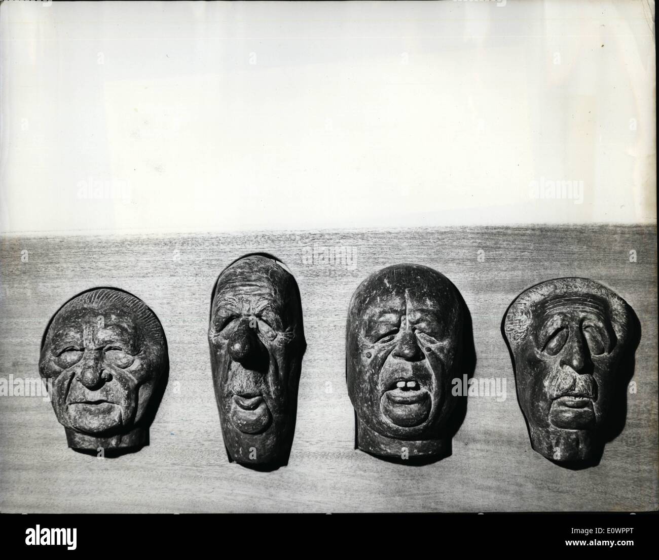 Nov. 11, 1963 Four Heads of Power. One of the exhibits to be seen at the 11th annual