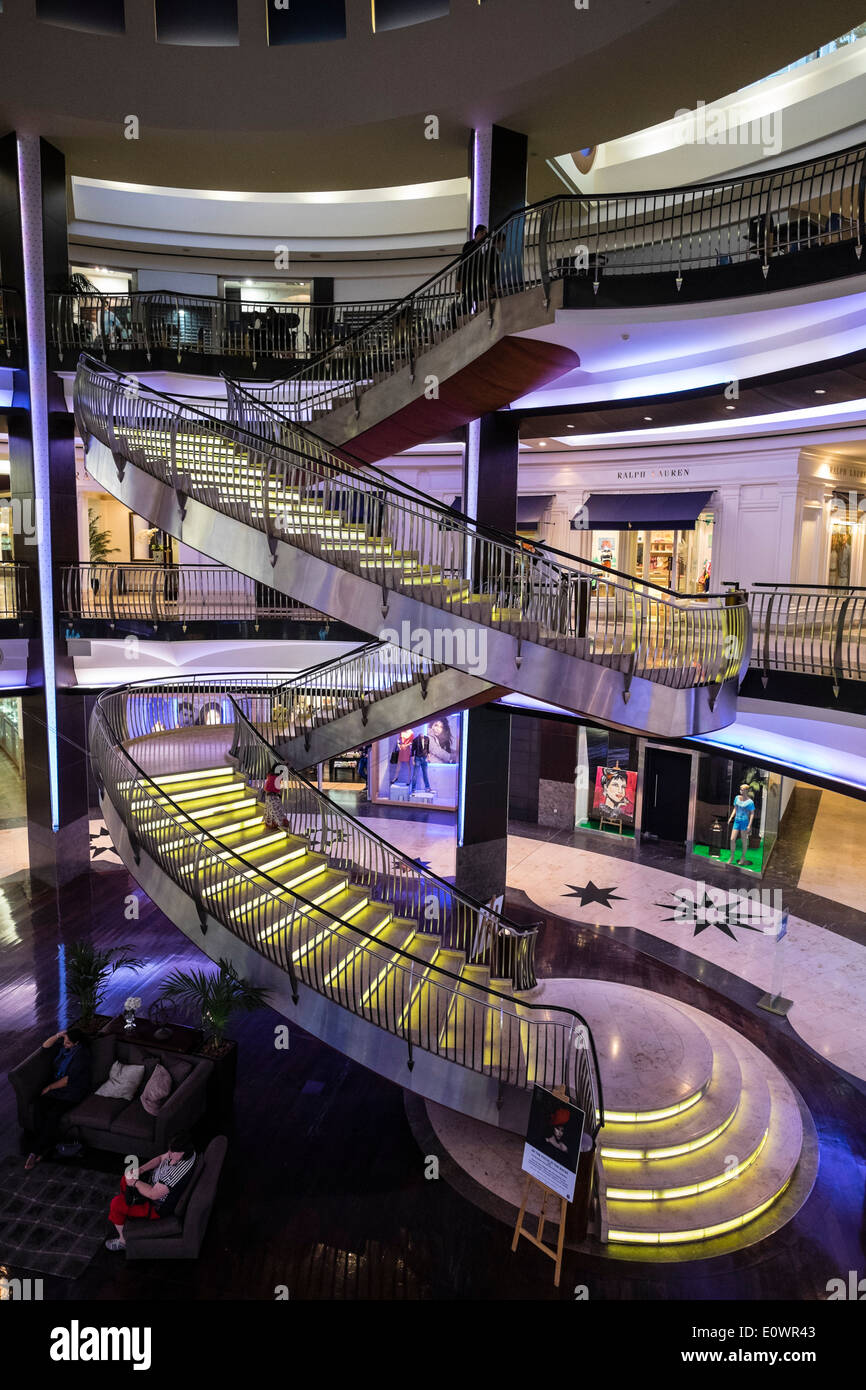 Interior of Burjuman shopping mall in Dubai United Arab emirates Stock Photo