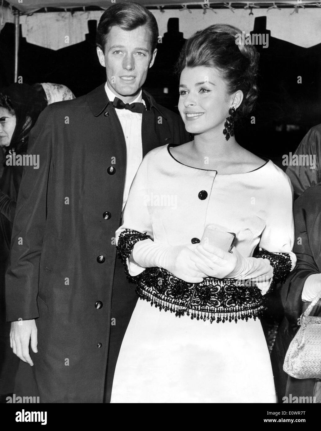 Actors Peter Fonda and Senta Berger at premiere Stock Photo