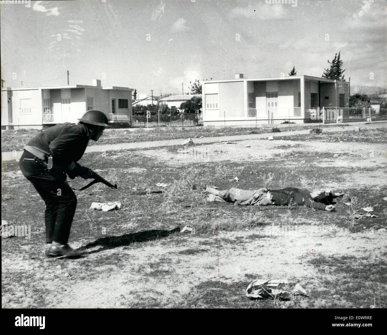 Feb. 02, 1964 The massacre of Limassol. The town of Limassol in