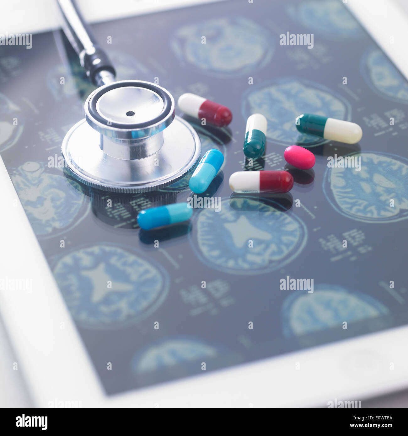 Stethoscope top view hi-res stock photography and images - Alamy