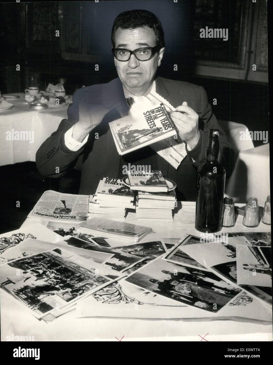 Mar. 03, 1964 - Fleet street epic launced : one of the great events in the history of London's fleet street took place today when Michael Bentine's book of a great fleet street journalist - was launched. Mr. Bentine, whose journalistic experience consisted of six months as a ''general dogsbody'' with the keystone press has great hoopes of success with this book, particularly if he can manage to get it banned already several well-known critics have shown great interest in the book, mostly declaring that it should be burned, and in a review on Mr Stock Photo