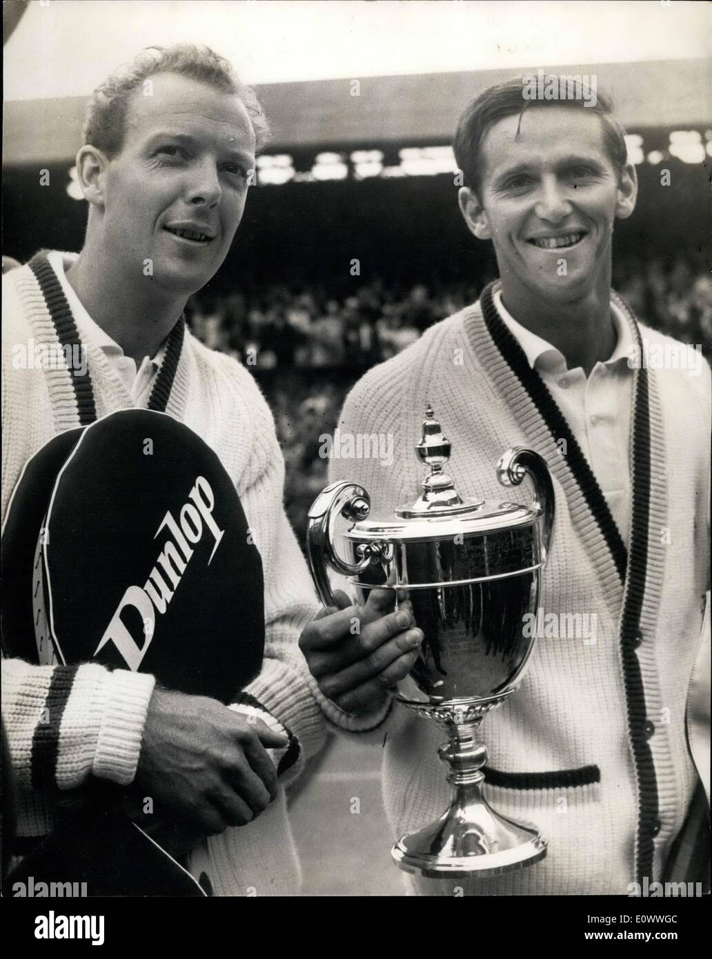 Jul 07 1964 Roy Emerson Wins The Men S Singles Championship At Wimbledon Roy Emerson Of Australia Became The New Men S Singles Champion When He Defeated Fellow Countryman Fredcsolie At Wimbledon