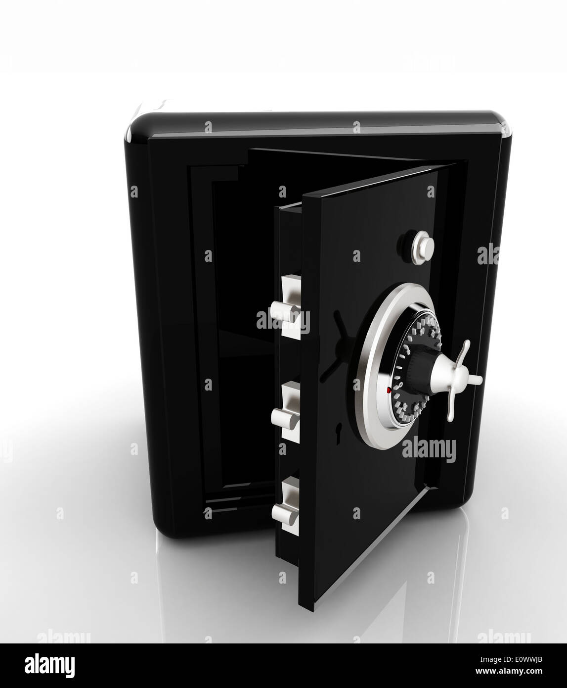 Security metal safe with empty space inside Stock Photo Alamy