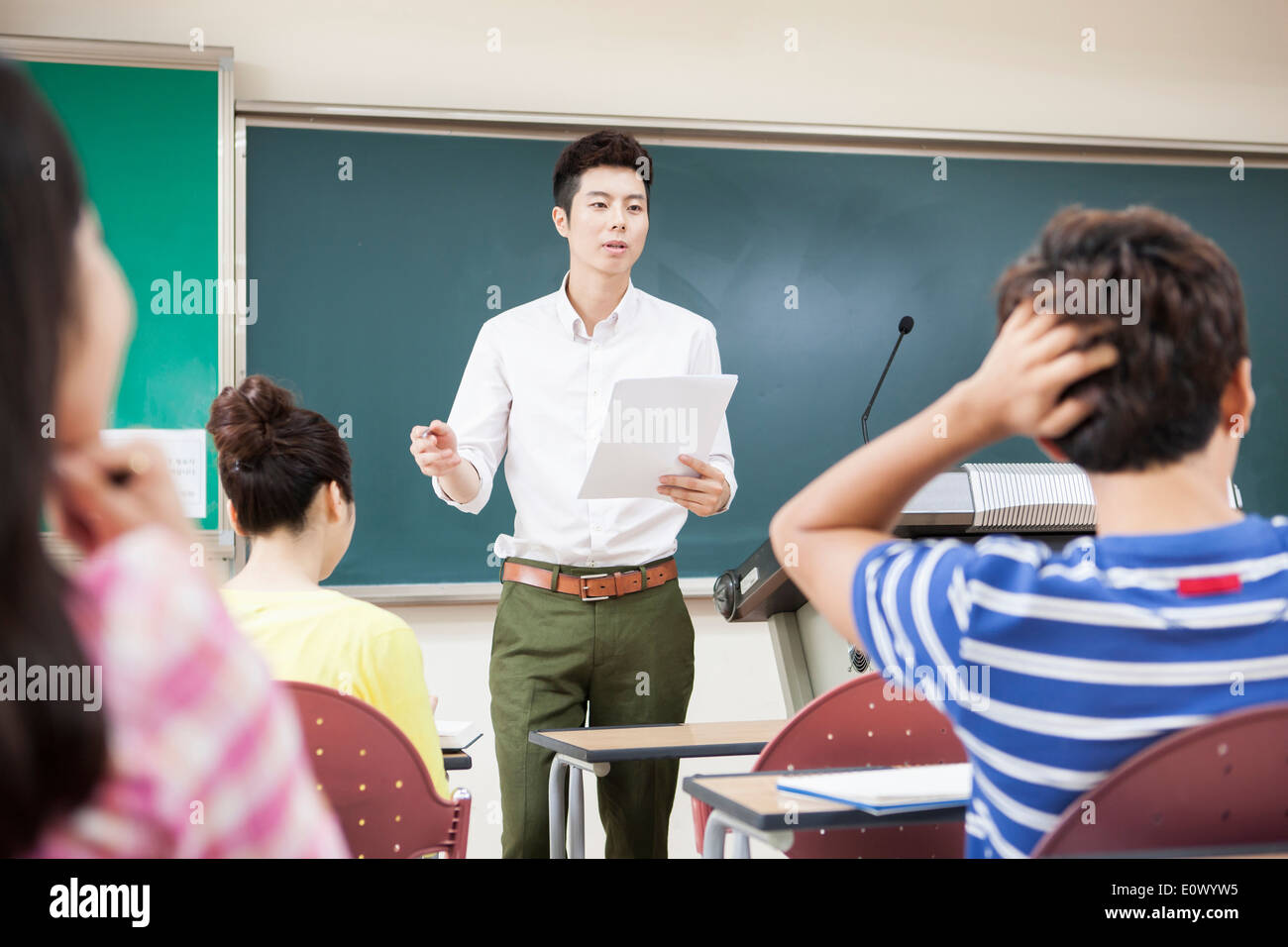 lecturer teaching the class Stock Photo, Royalty Free Image: 69412145 ...