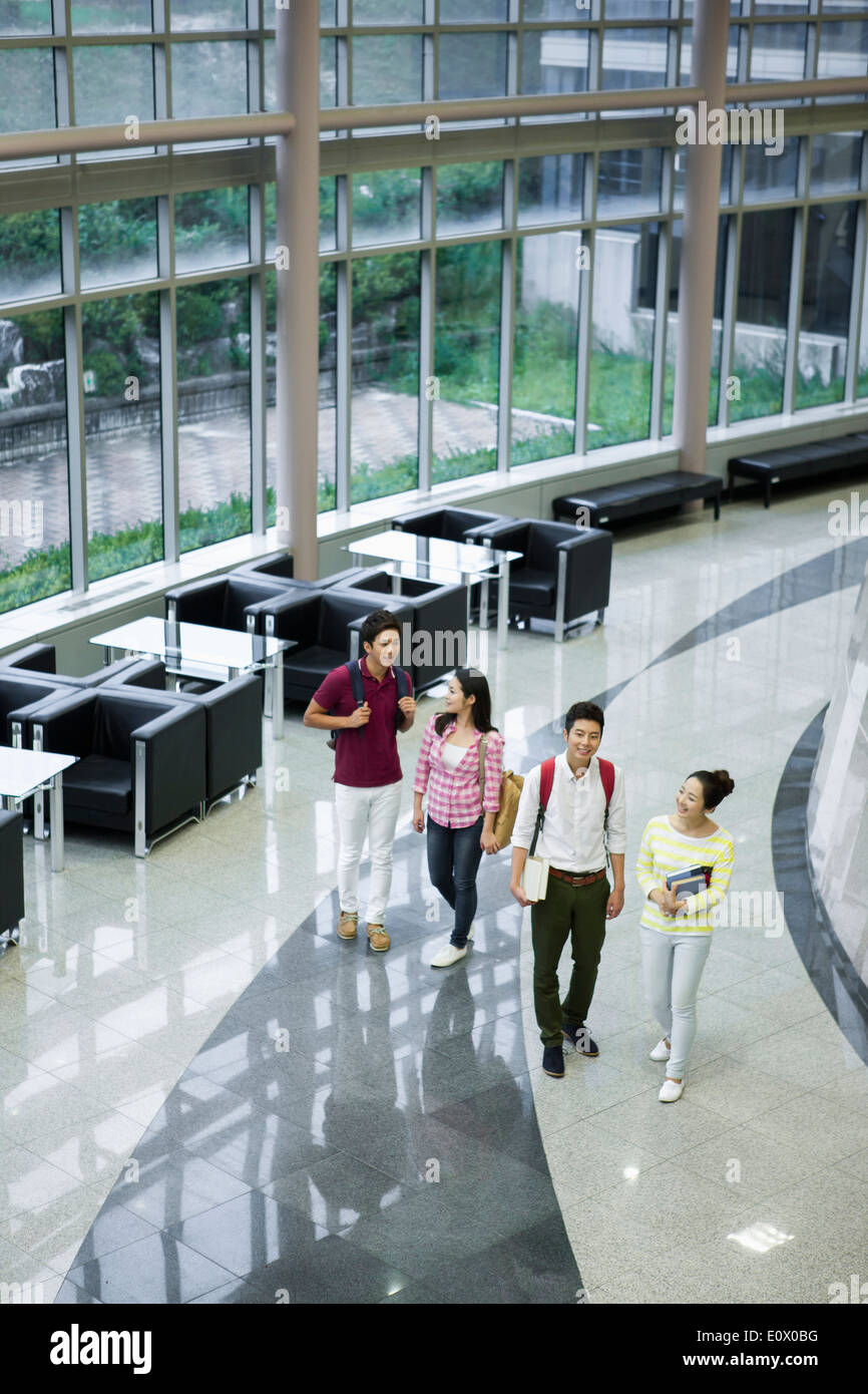 students walking in the hallway Stock Photo - Alamy