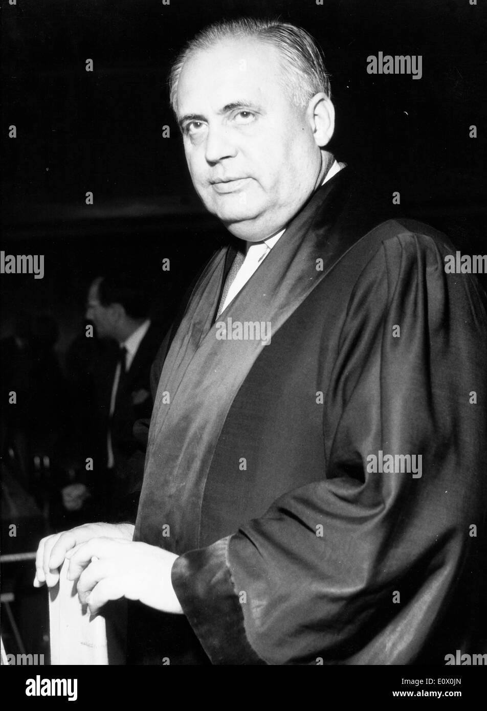 Nazi leader Karl Wolffs' defense counsel Dr. Aschenauer Stock Photo