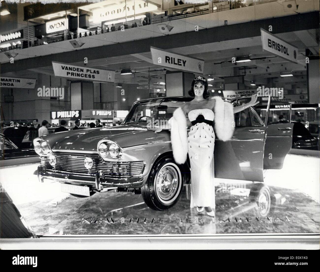 Oct. 21, 1964 - At the Motor Show. Photo Shows: Luxury in the new Humber Imperial Car with model Gina Warwick at Earl?s Court, where Princess Margaret opens the Motor Show today. H/Keystone Stock Photo