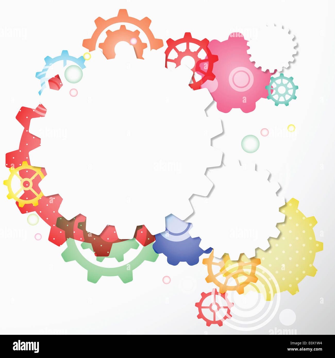 a set of gears with a copy space Stock Photo - Alamy