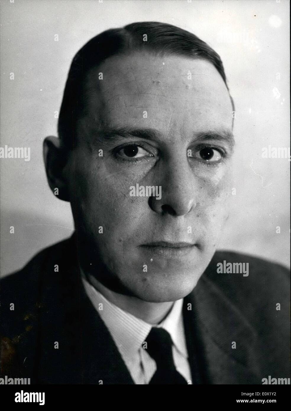 Dec. 12, 1964 - New President of Switzerland. Mr. Hans-Peter Tschudi, actual vice-president, will be elected Swiss President for 1965 by the Parliament. Stock Photo