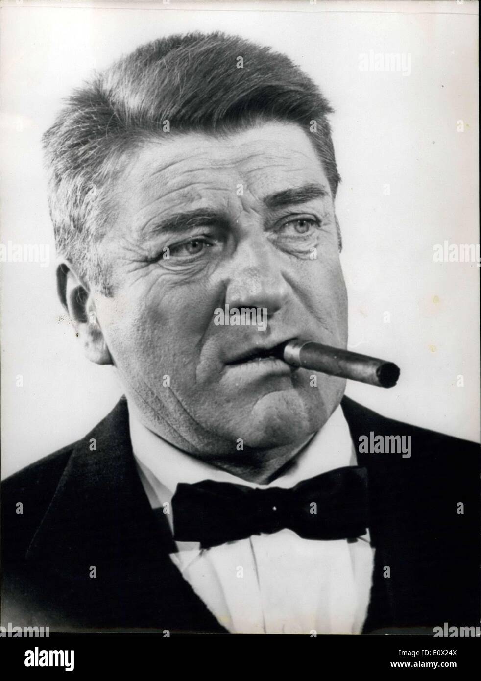 Feb. 05, 1965 - Jean Gabin has a double Philippe hersant Philippe Hersant, the french sen actor, is a perfect double of Jean Stock Photo