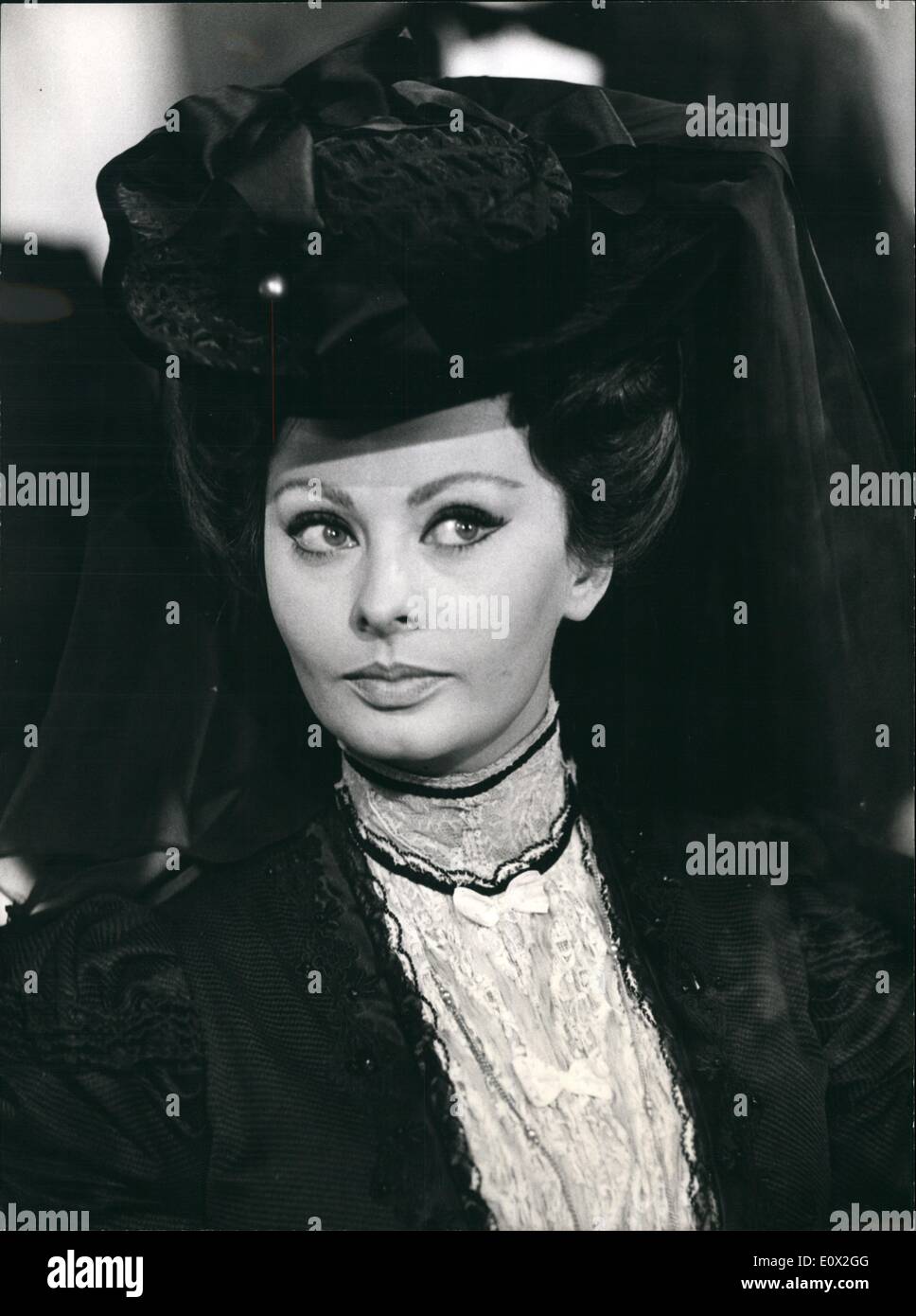 Jan. 01, 1965 - ''Lady L'' film is turned in Switzerland actually: A new film entitled ''Lady L'' is turned in Switzerland actually with Sophia Loren, Paul Newman, David Niven and Peter Ustinov in the main rolls. It tells the life of a lady between a British Lord and a French Anarchist. Pictures taken at Montreux show: Sophia Loren as the Lady. Stock Photo
