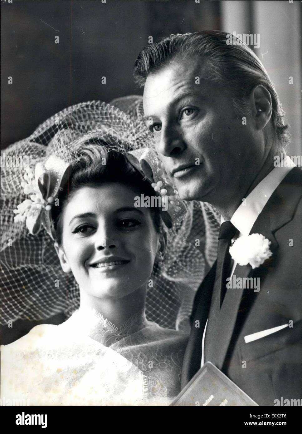 Mar. 03, 1965 - Tarzan Marries A Beauty Queen: American actor Lex Barker, known as ''Tarzan'' in the movies, got married with Maria Carmen, the former ''Miss Spain'' in Geneva today. Stock Photo