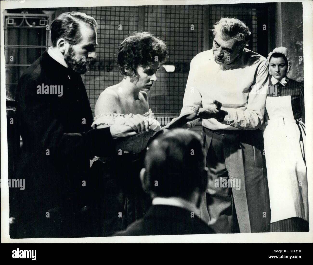 Jan. 01, 1965 - Actual hypnotism used for filming dramatic scenes from Ã¢â‚¬Å“FreudÃ¢â‚¬Â Ã¢â‚¬â€œ Actual hypnotism is used in Stock Photo