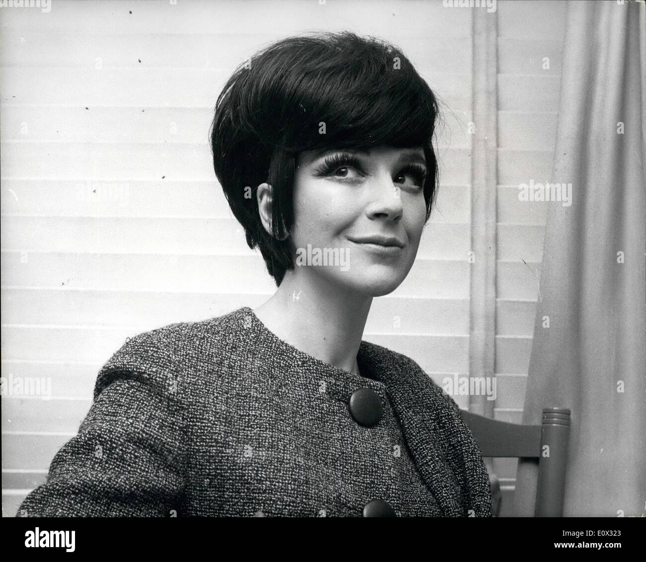 Jan. 01, 1965 - B.B.C Rumpus over Fenella's dr When actress Fenella Fielding was about to appear in the B.B.C TV Show - ''Ju Stock Photo