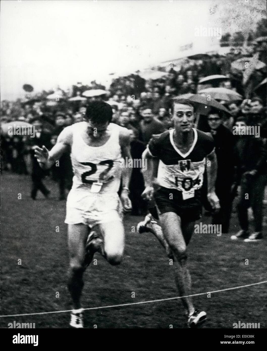 Mar. 03, 1965 - Fayolle Wins Cross Country Race At Ostend Stock Photo