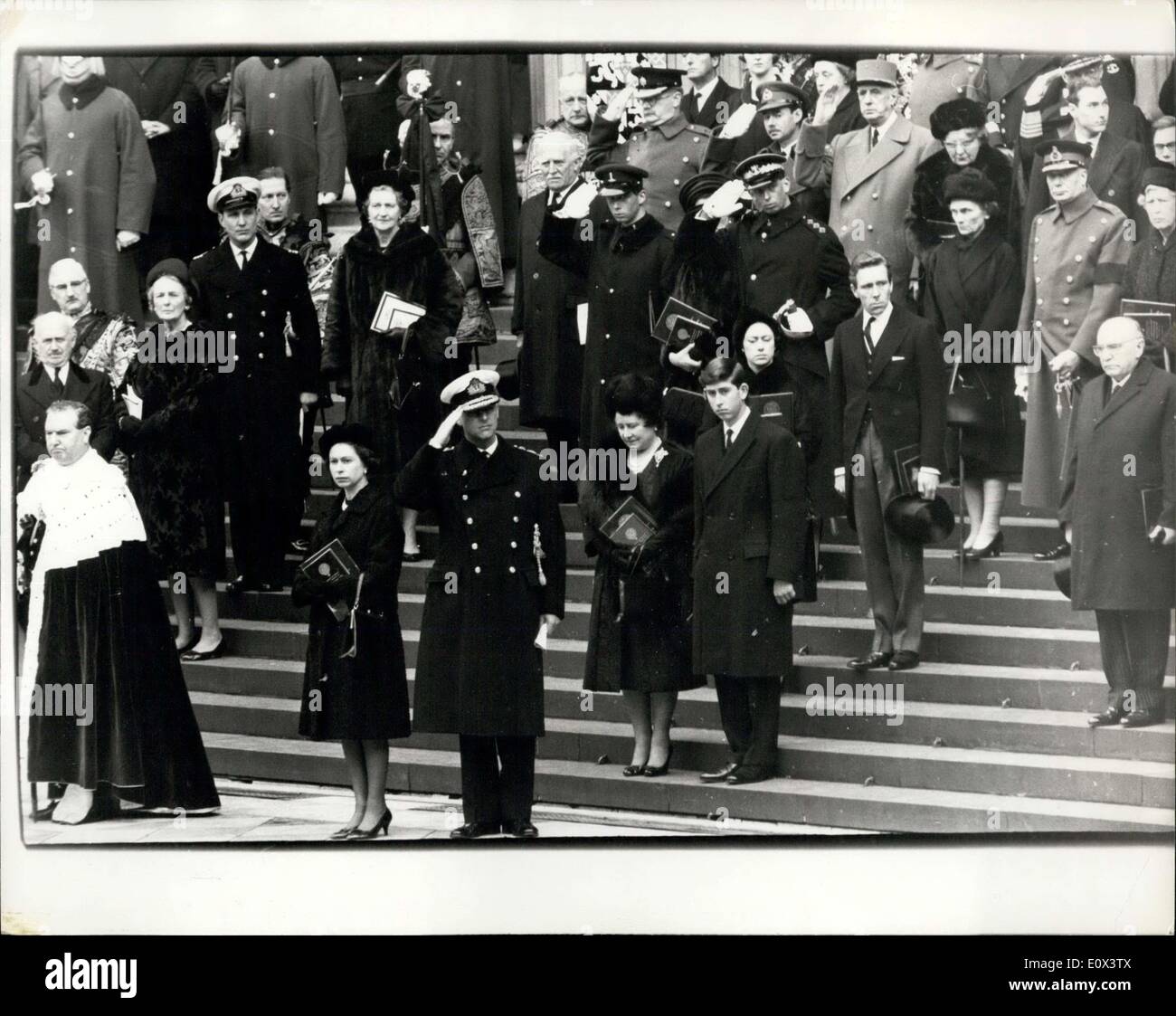 Jan 30 1965 Funeral Of Sir Winston Churchill Royalty And